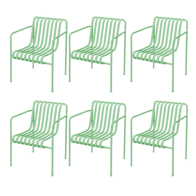 Metal Patio Dining Side Chair Contemporary Outdoors Dining Chairs