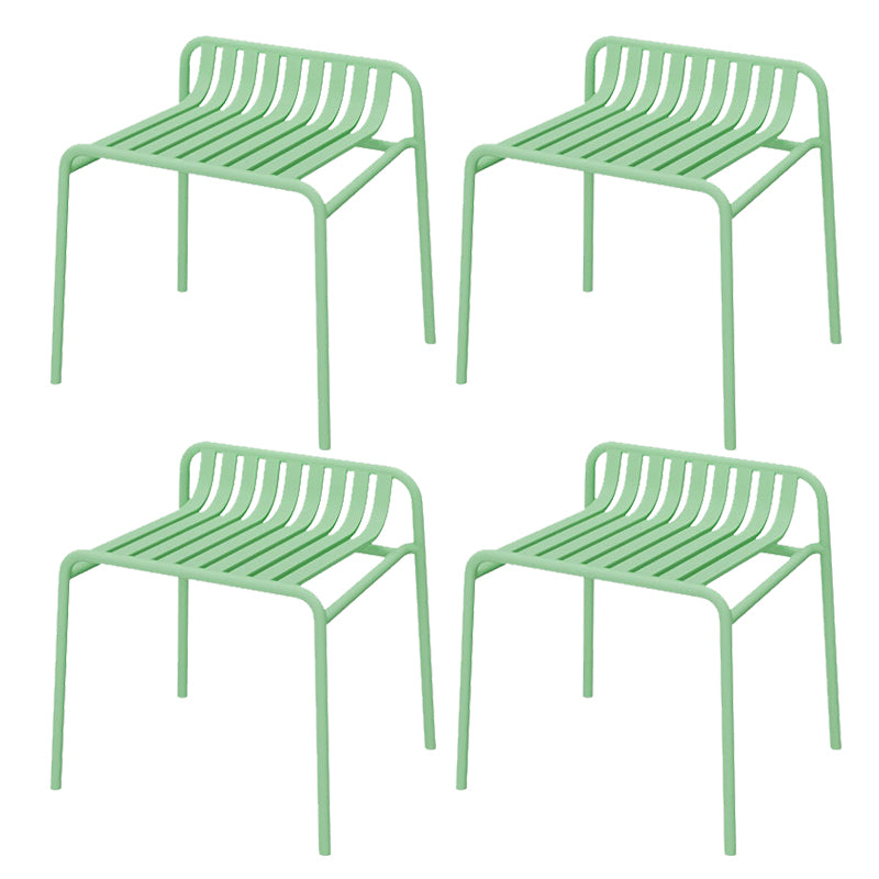 Metal Patio Dining Side Chair Contemporary Outdoors Dining Chairs