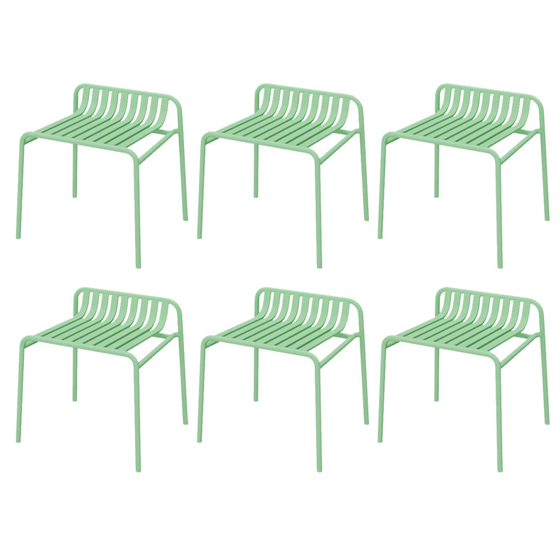 Metal Patio Dining Side Chair Contemporary Outdoors Dining Chairs