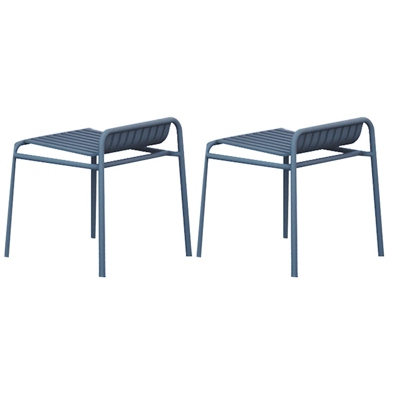 Metal Patio Dining Side Chair Contemporary Outdoors Dining Chairs