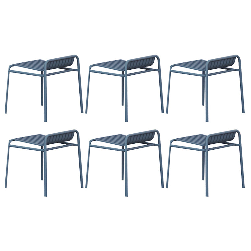 Metal Patio Dining Side Chair Contemporary Outdoors Dining Chairs