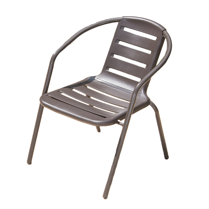 Contemporary Outdoor Chair Plastic Open Back Patio Dining Chair