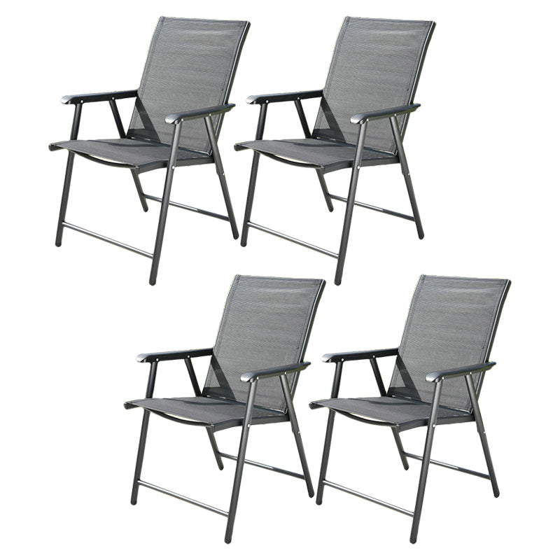 Contemporary Outdoor Chair Plastic Open Back Patio Dining Chair