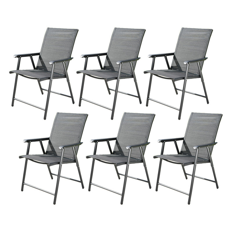 Contemporary Outdoor Chair Plastic Open Back Patio Dining Chair