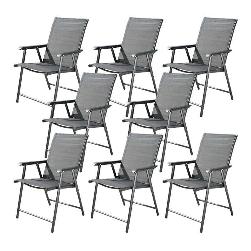 Contemporary Outdoor Chair Plastic Open Back Patio Dining Chair