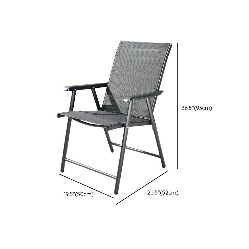 Contemporary Outdoor Chair Plastic Open Back Patio Dining Chair