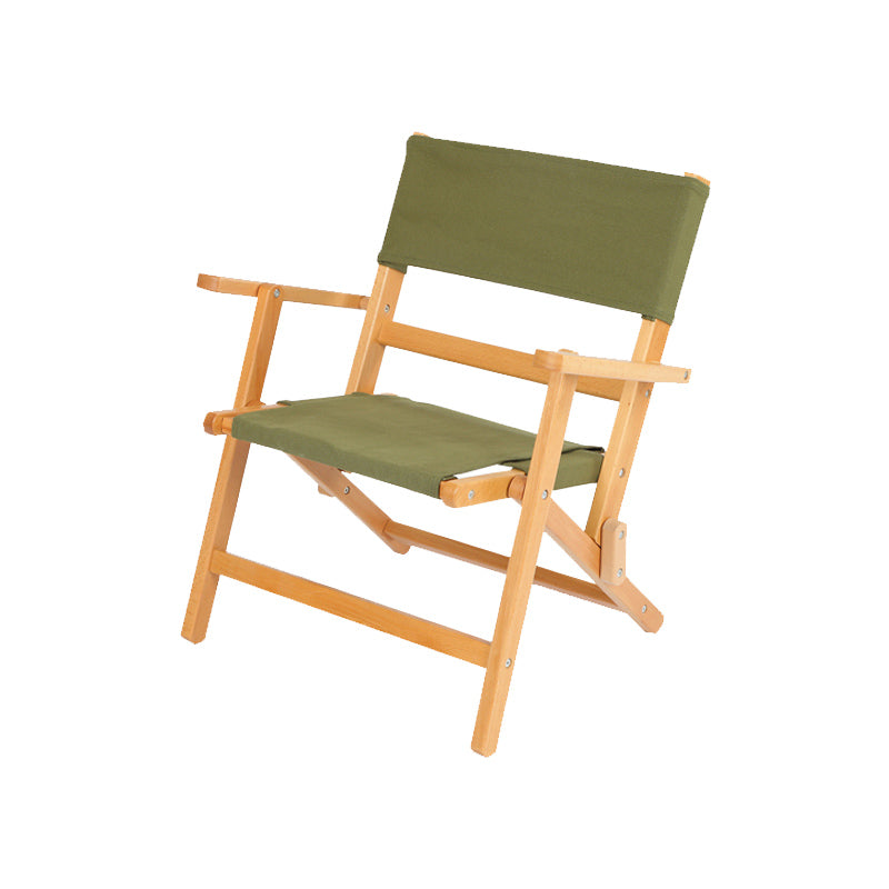 Contemporary Outdoor Chair Folding Solid Wood Brown Patio Dining Chair