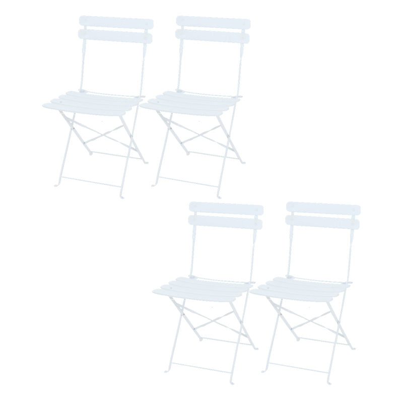 16" Wide Contemporary Side Chair Folding Open Back Patio Dining Chair