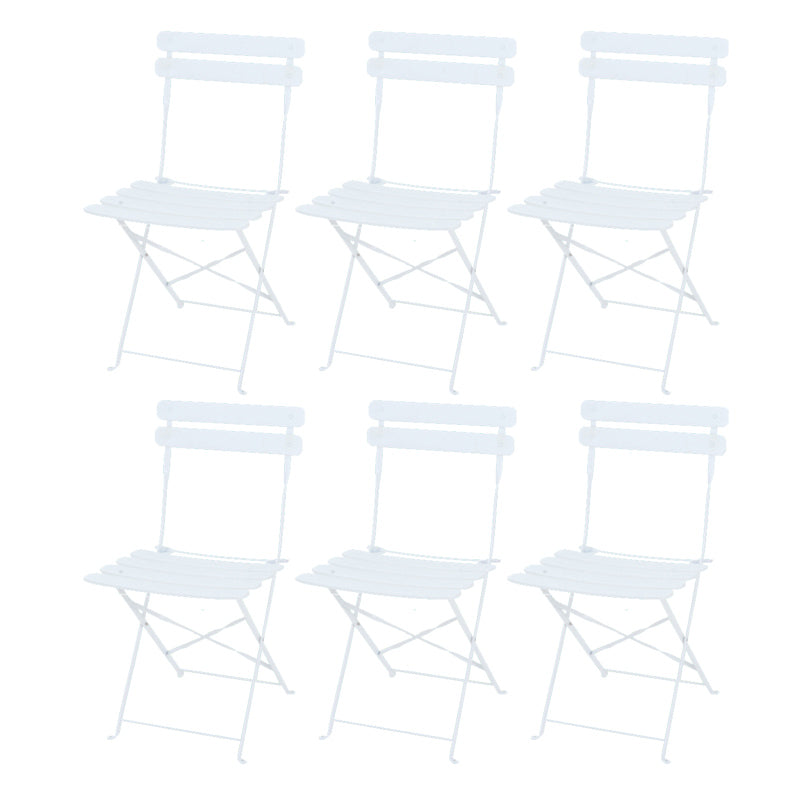 16" Wide Contemporary Side Chair Folding Open Back Patio Dining Chair