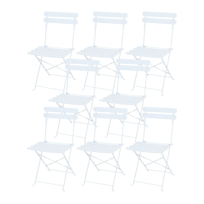 16" Wide Contemporary Side Chair Folding Open Back Patio Dining Chair