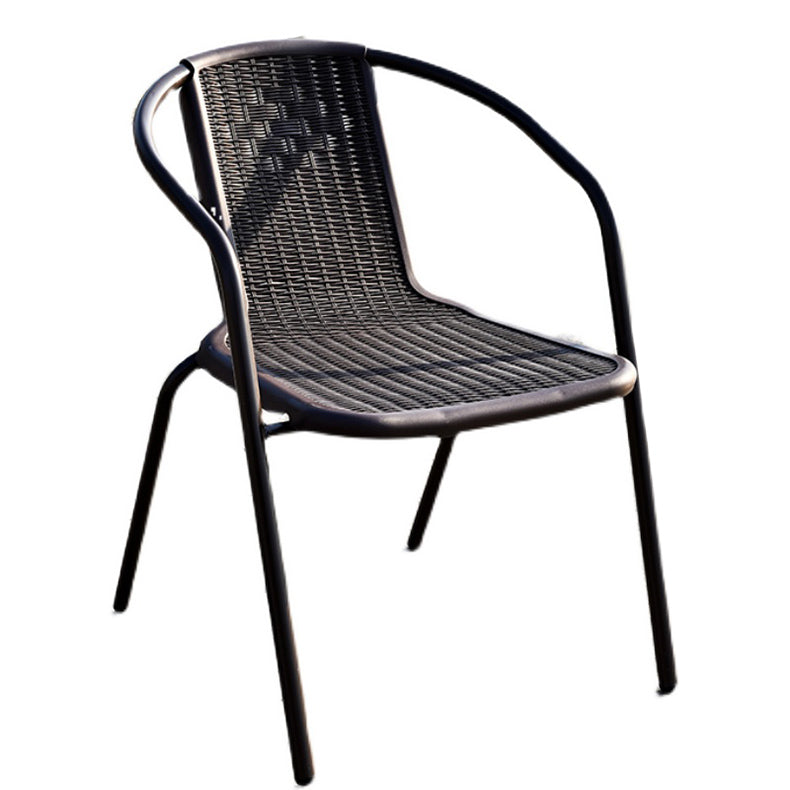 Water Resistant Patio Dining Chair Metal Outdoors Dining Chairs with Arm