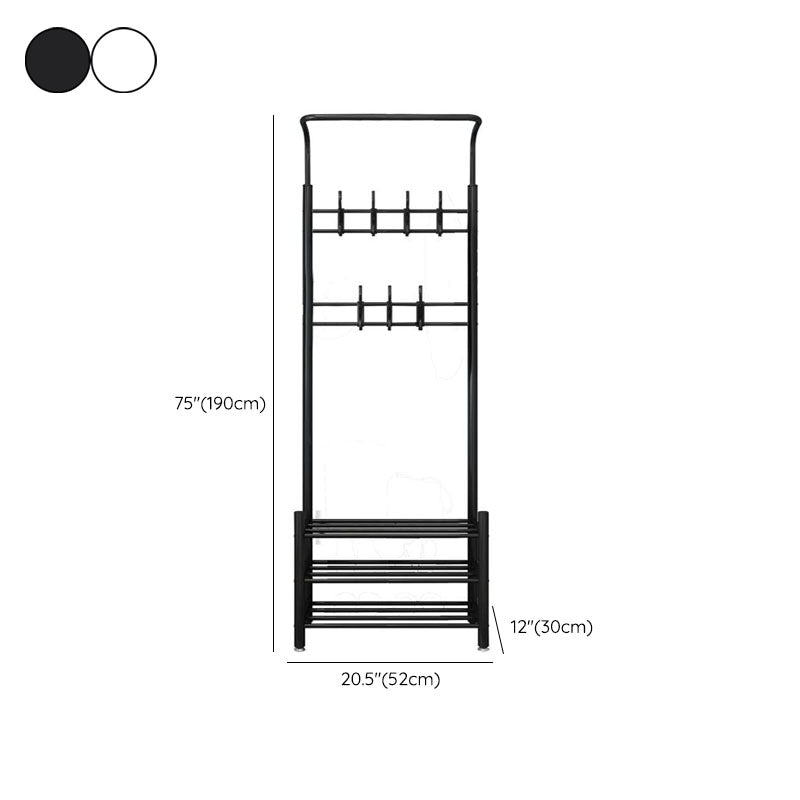 Contemporary Simple Hall Stand Metal Free Standing Hall Stand with Hook