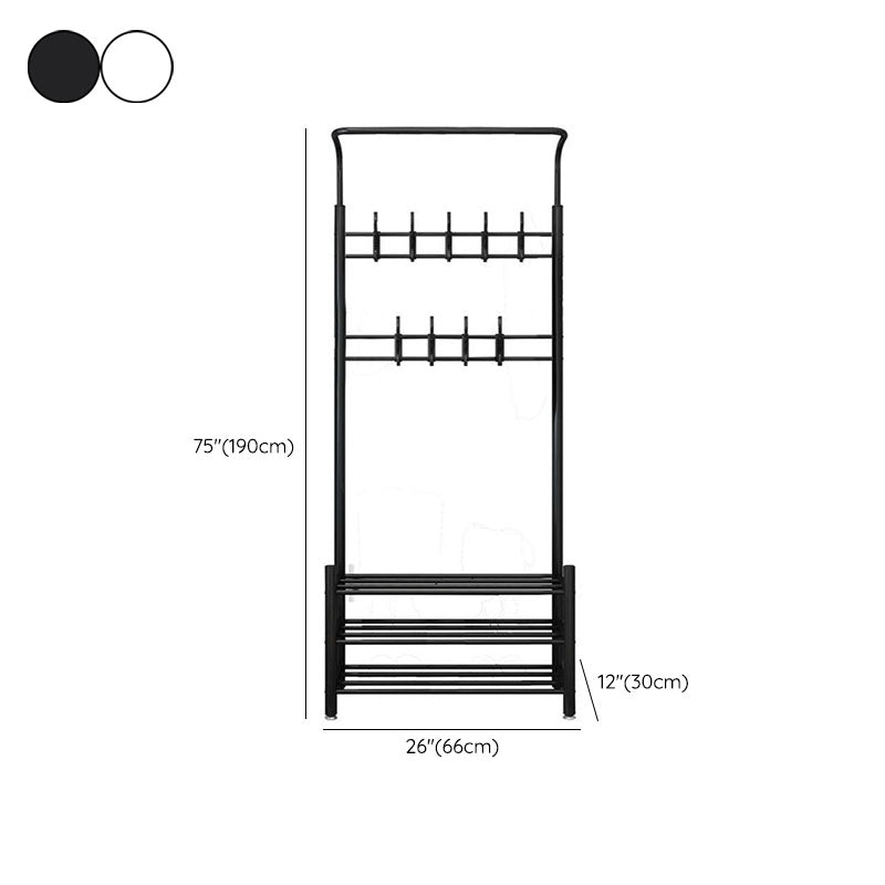 Contemporary Simple Hall Stand Metal Free Standing Hall Stand with Hook