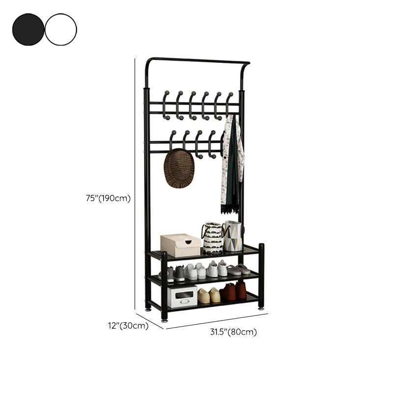 Contemporary Simple Hall Stand Metal Free Standing Hall Stand with Hook