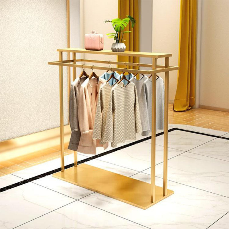 Gorgeous Coat Rack Free Standing Metal Golden Clothes Hanger for Living Room