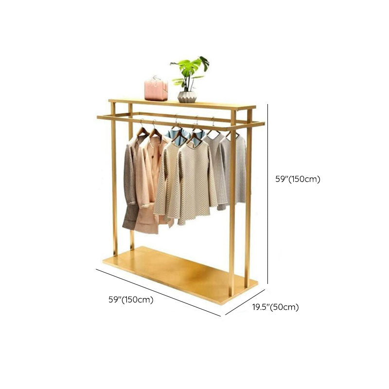 Gorgeous Coat Rack Free Standing Metal Golden Clothes Hanger for Living Room