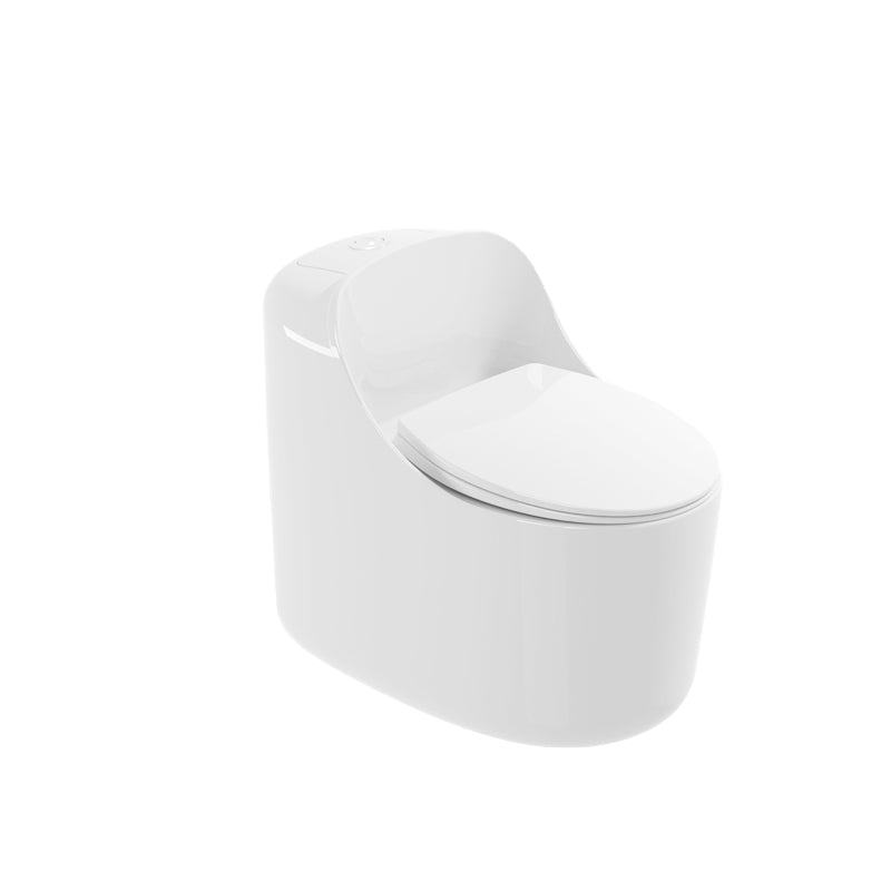 Modern Ceramic Flush Toilet Floor Mounted Urine Toilet with Seat for Washroom