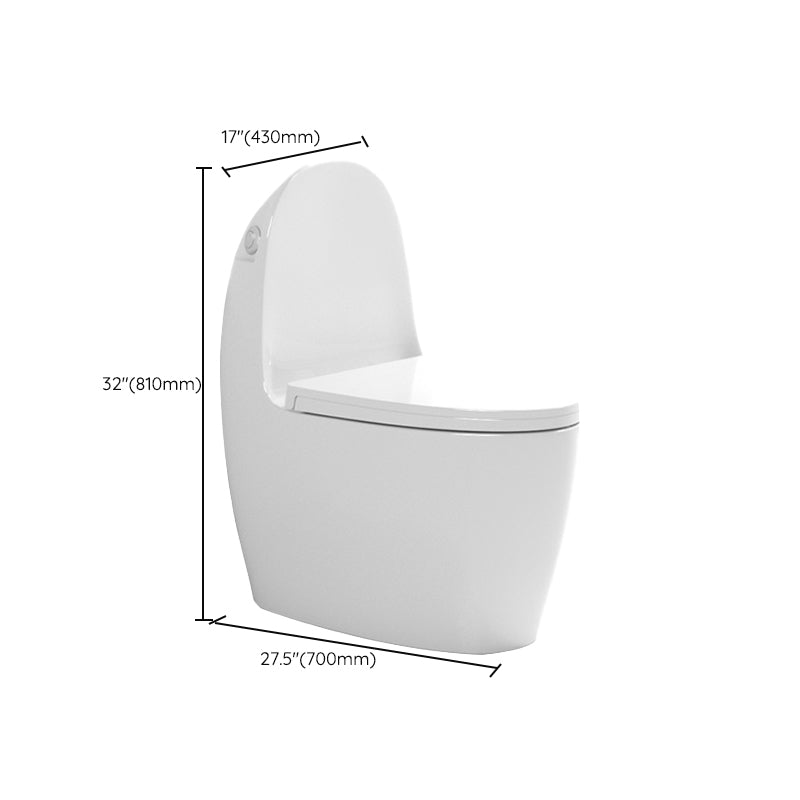 Modern Ceramic Flush Toilet Floor Mounted Urine Toilet with Seat for Washroom