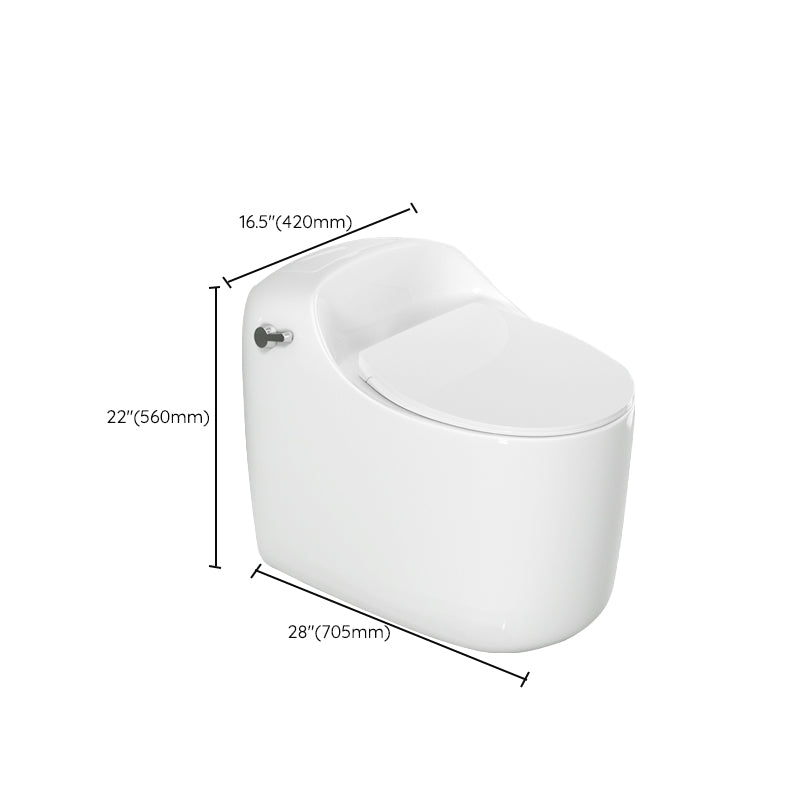 Modern Ceramic Flush Toilet Floor Mounted Urine Toilet with Seat for Washroom