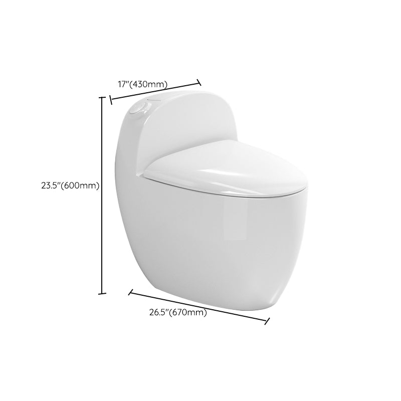 Modern Ceramic Flush Toilet Floor Mounted Urine Toilet with Seat for Washroom