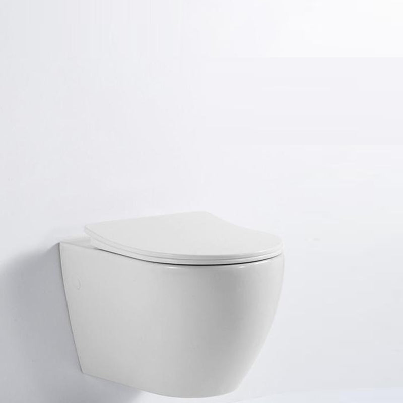 Modern Ceramic Flush Toilet Wall Mount White Urine Toilet for Washroom