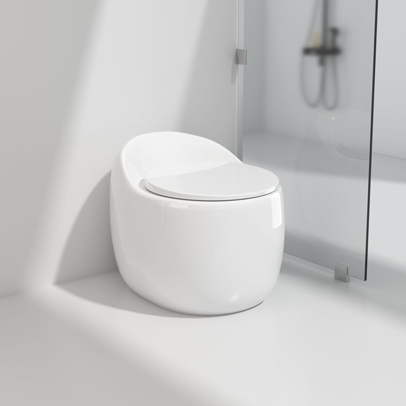 Modern Ceramic Flush Toilet Seat Included Toilet Bowl for Washroom