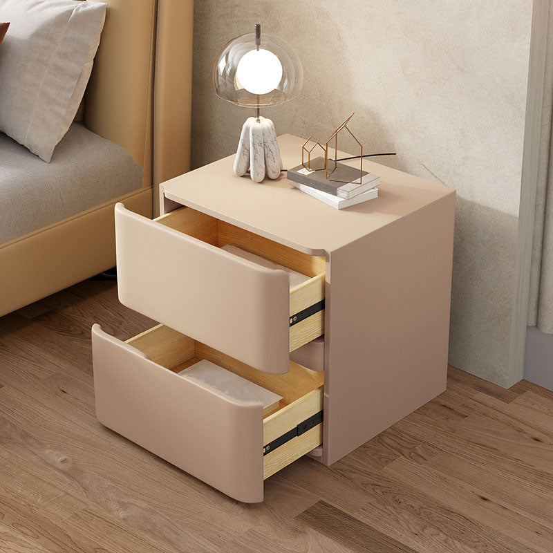 Modern Bed Nightstand Pine Drawers Included Night Table for Bedroom