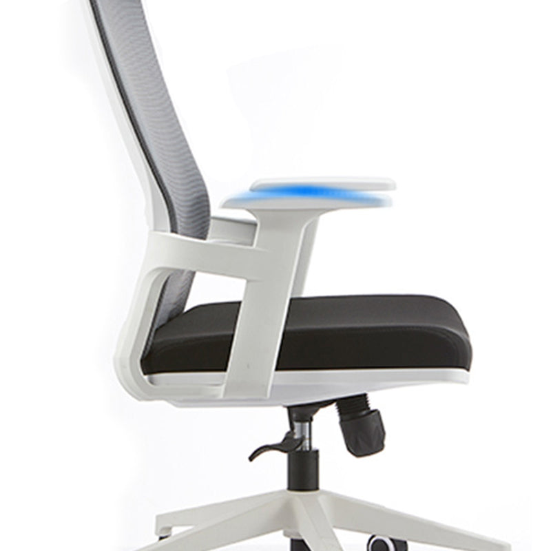 Modern Fixed Arms Office Chair No Distressing Ergonomic Chair with Wheels