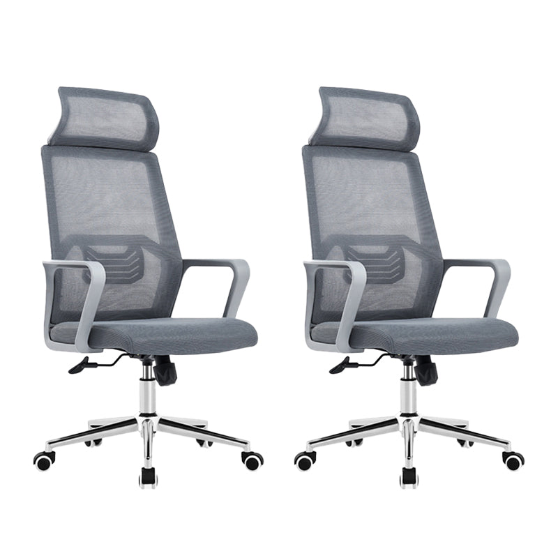 Fixed Arms Office Chair No Distressing Ergonomic Chair with Wheels