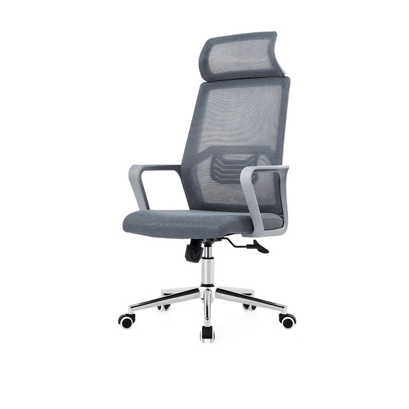 Fixed Arms Office Chair No Distressing Ergonomic Chair with Wheels