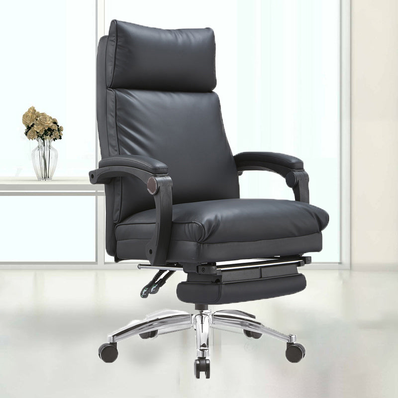 Modern Padded Arms Office Chair Tilt Mechanism No Distressing Ergonomic Desk Chair