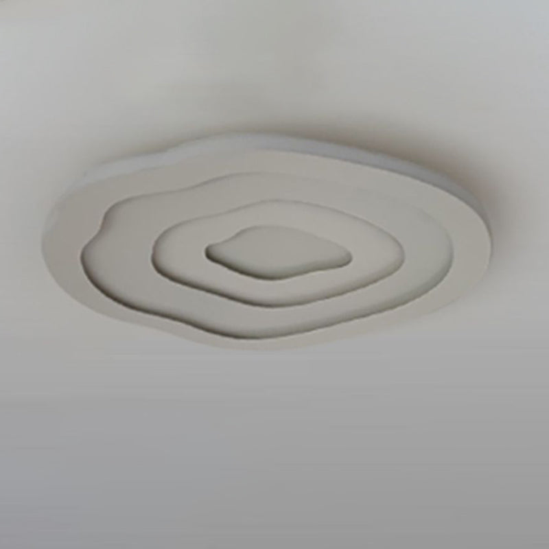 Modern Single White Flush Mount Lighting Unique LED Ceiling Light with Acrylic