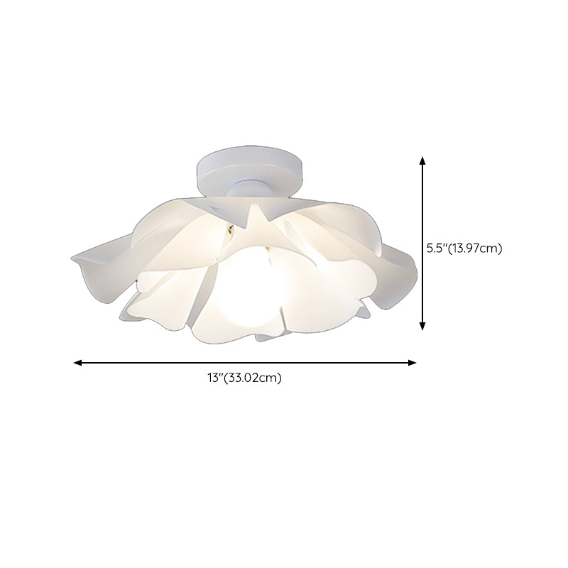 Modernism Acrylic Ceiling Light White Flush Mount Lighting for Foyer