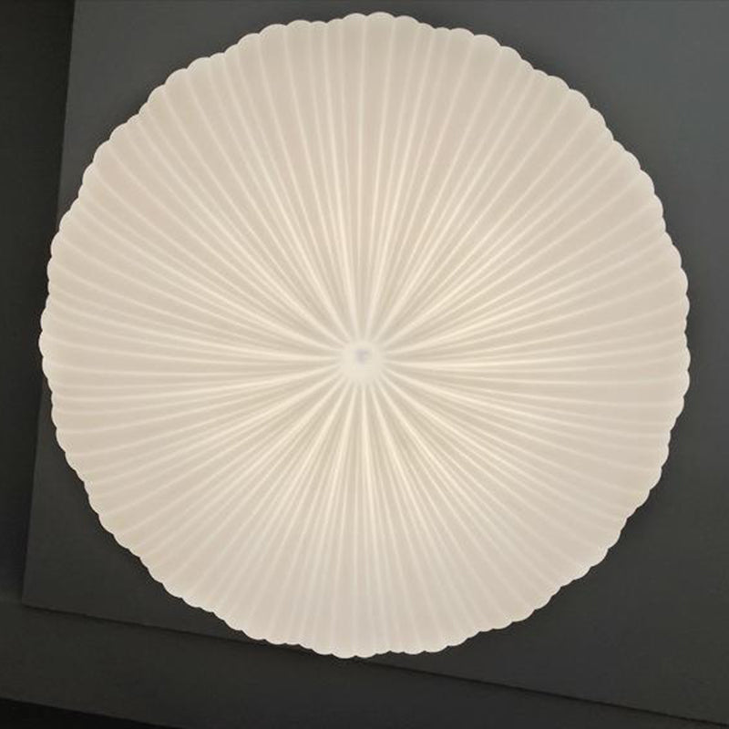 Single Contemporary White Flush Mount Lighting Acrylic LED Ceiling Light for Foyer