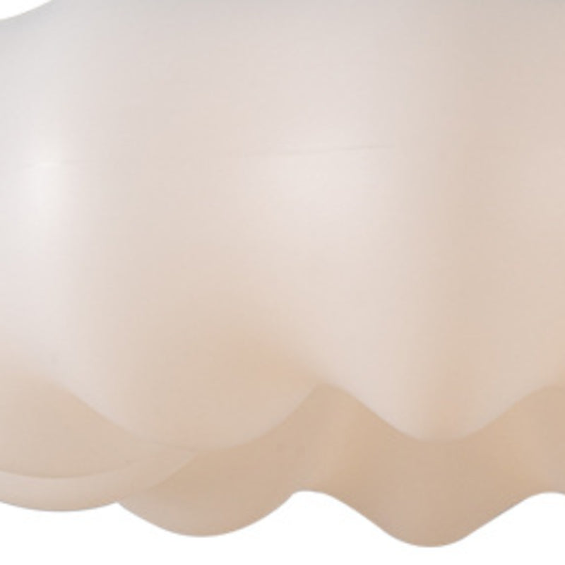 White Shaded Ceiling Light Modernism LED Flush Mount Lighting for Foyer