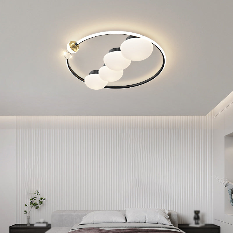 Modernism Flush Mount Metal Ceiling Mounted Fixture for Bedroom