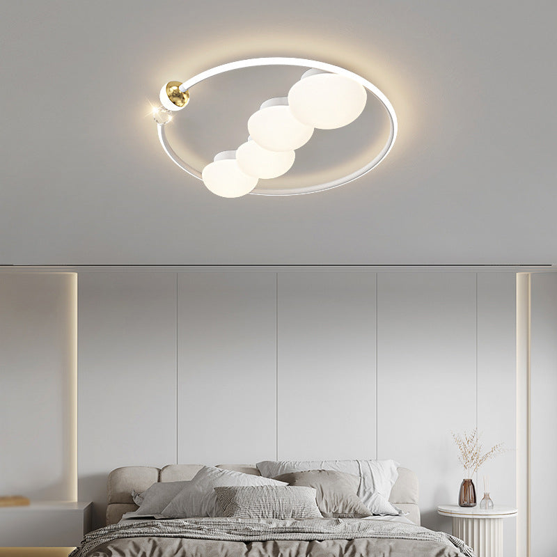 Modernism Flush Mount Metal Ceiling Mounted Fixture for Bedroom