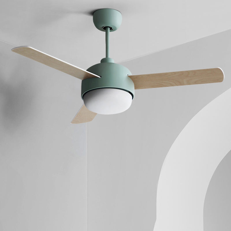 Fan Shape Metal Ceiling Fan Modern Style 1-Light Ceiling Fans Fixtures