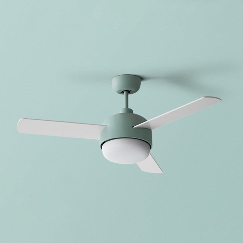 Fan Shape Metal Ceiling Fan Modern Style 1-Light Ceiling Fans Fixtures