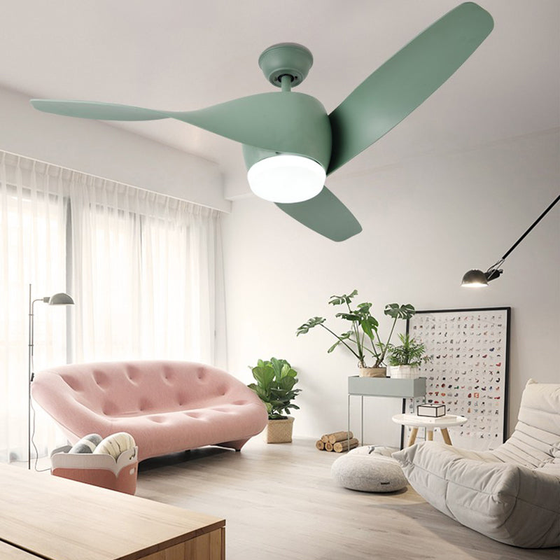 Fan Shape Metal Ceiling Fan Kid Style 1 Light Ceiling Fans Fixtures