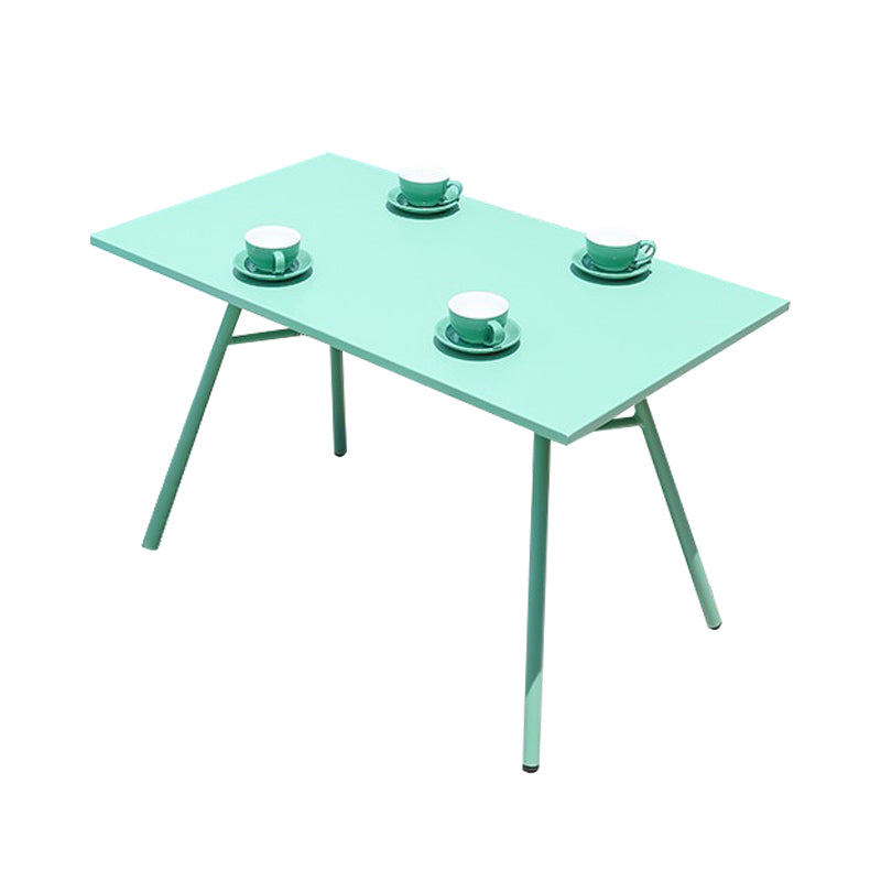 Contemporary Metal Dining Table Outdoor Table with Tripod Base