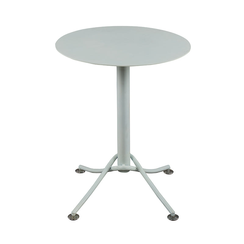 Contemporary Outdoor Table Round Dining Table with Metal Base