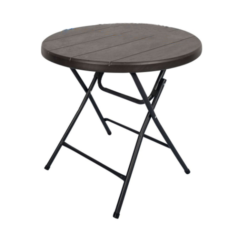 Modern Plastic Camping Table Outdoor Patio Table with Metal Legs