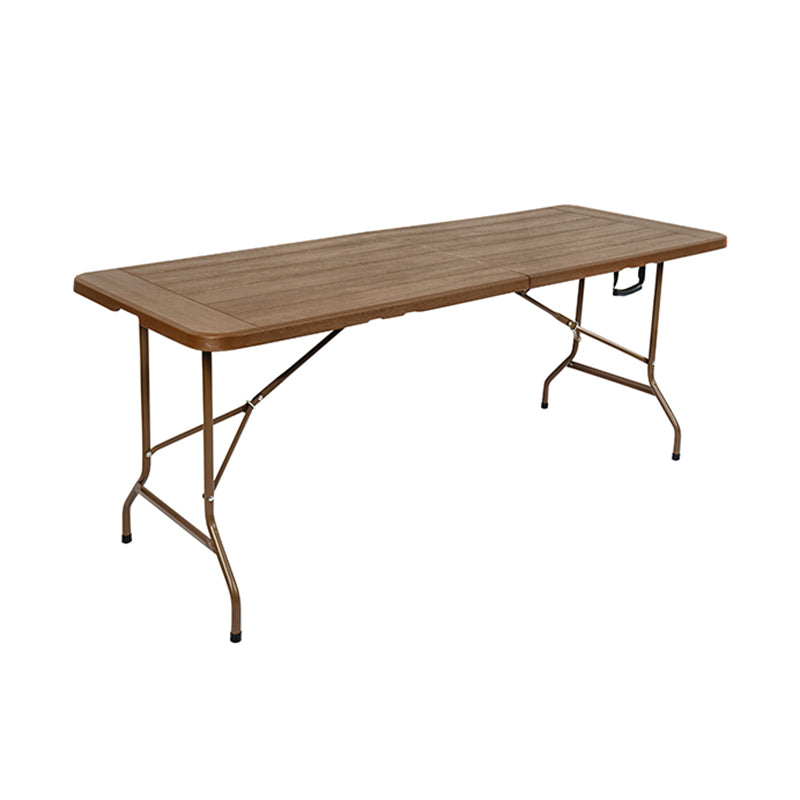 Modern Plastic Camping Table Outdoor Patio Table with Metal Legs