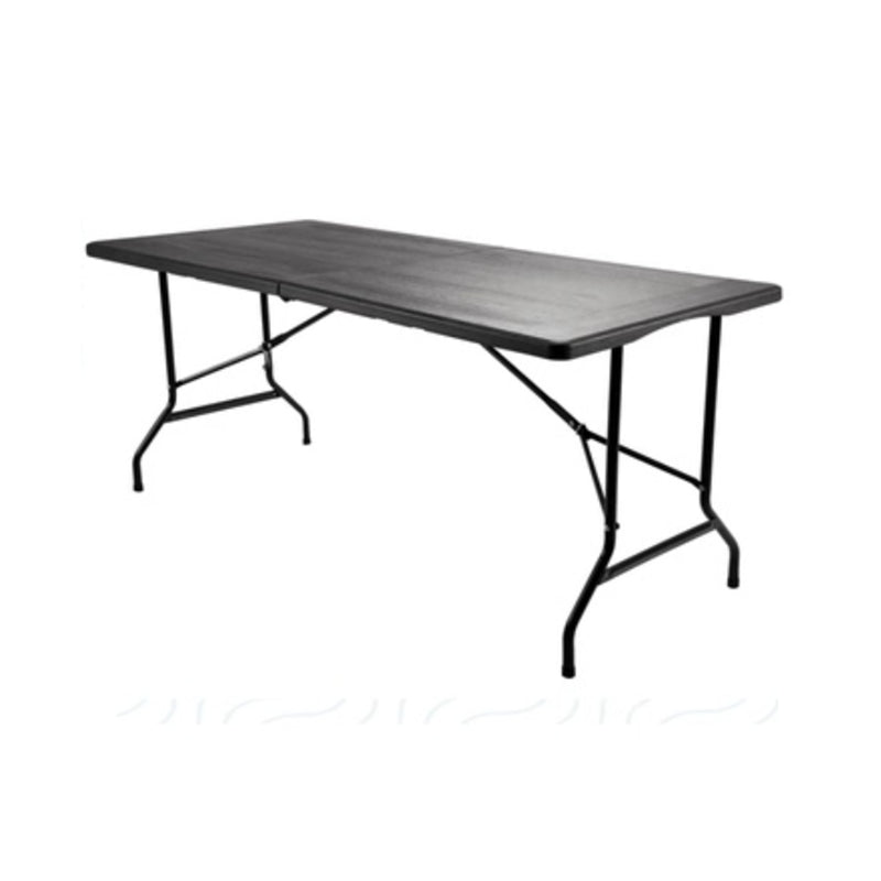 Modern Plastic Camping Table Outdoor Patio Table with Metal Legs