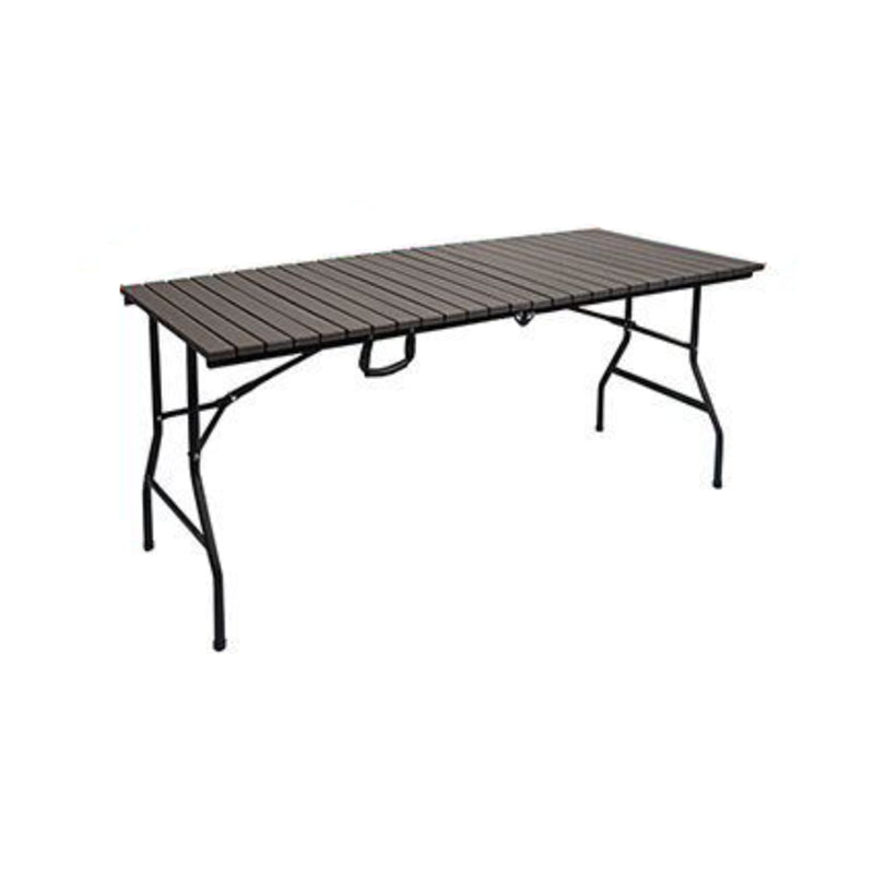 Modern Plastic Camping Table Outdoor Patio Table with Metal Legs