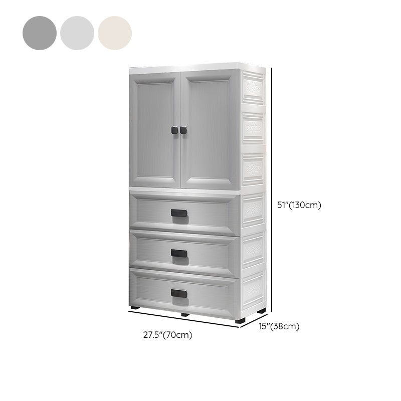 Modern Style Kid's Wardrobe Plastic Wardrobe Closet for Bedroom