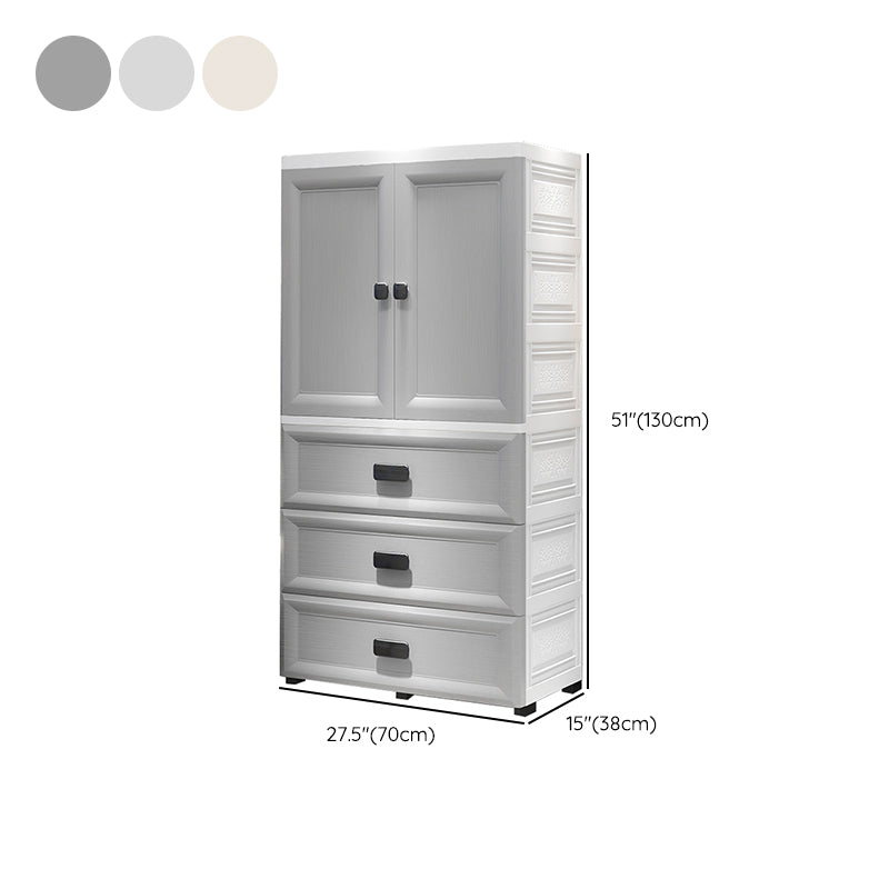 Modern Style Kid's Wardrobe Plastic Wardrobe Closet for Bedroom