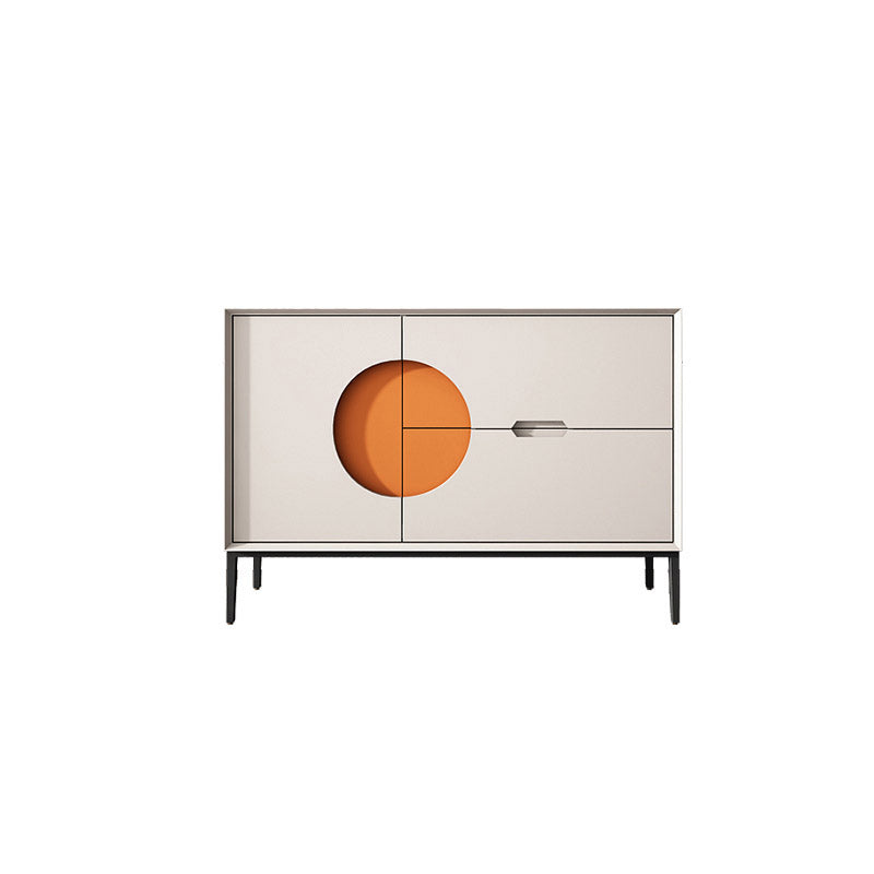 Glam Style Credenza Wood Side Board with Cabinets and Drawers