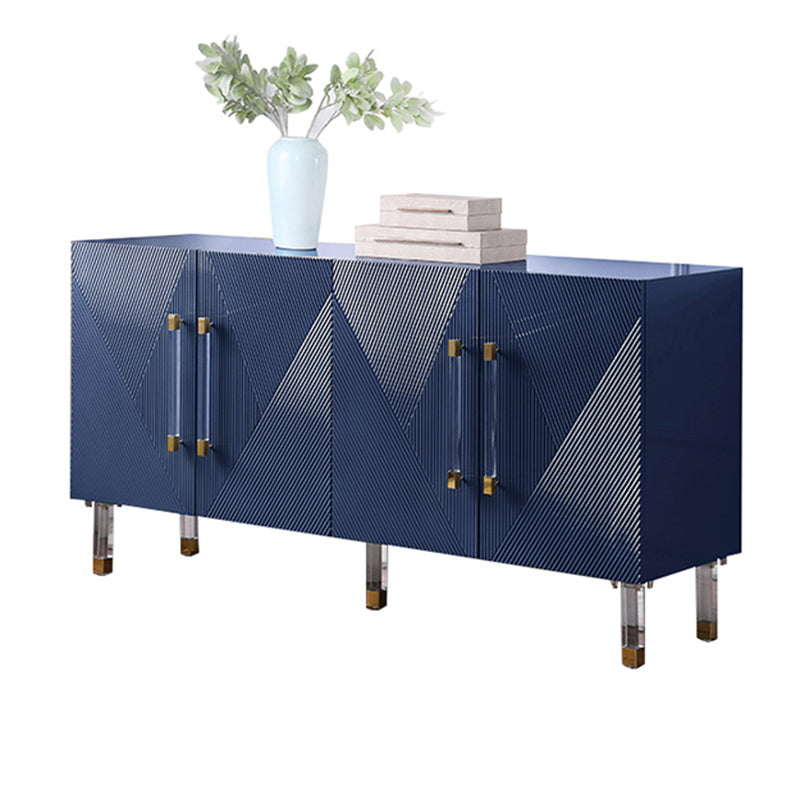 Engineered Wood Sideboard Cabinet with Adjustable Shelves Modern Sideboard Table